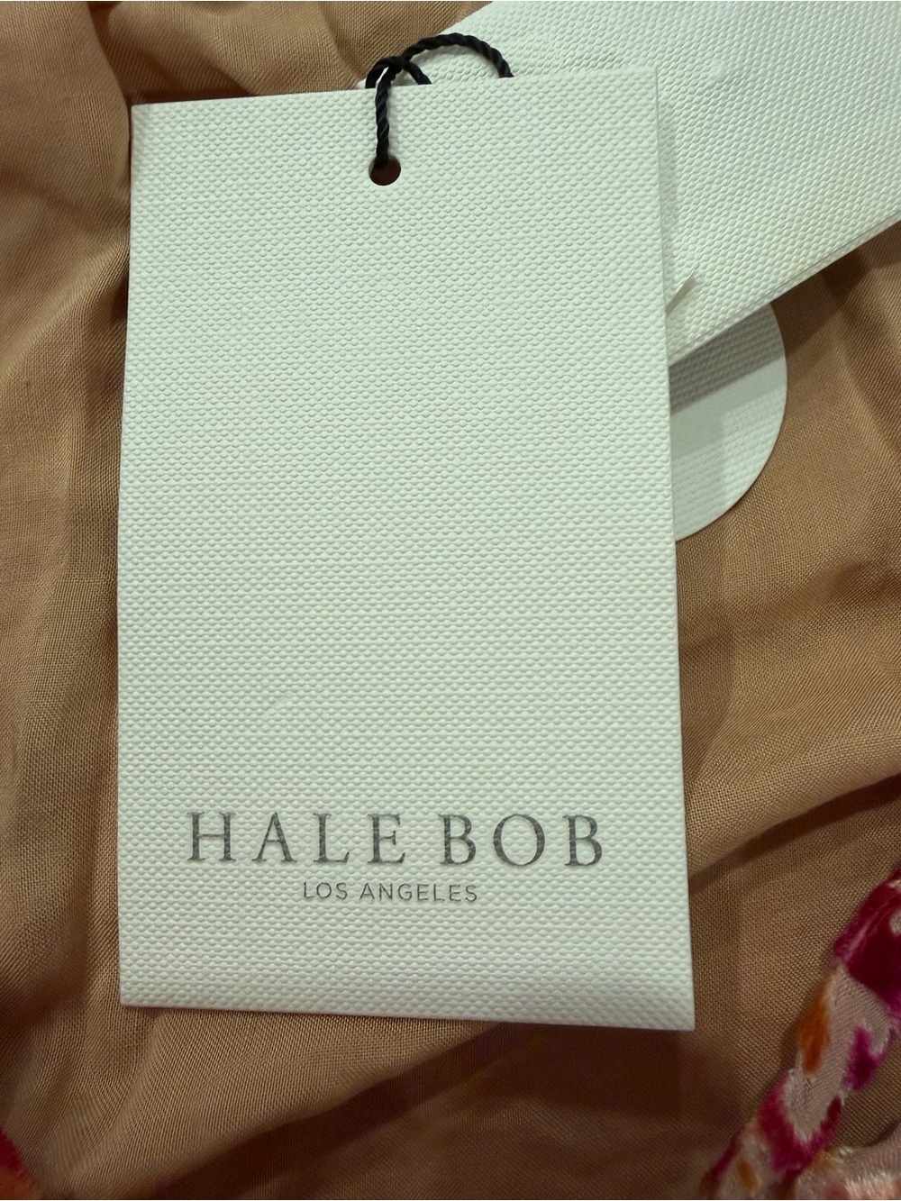 Hale Bob Silk Blend Burnout Velvet Blouse Pink Floral Boho Top Women’s L NWT - Picture 11 of 14